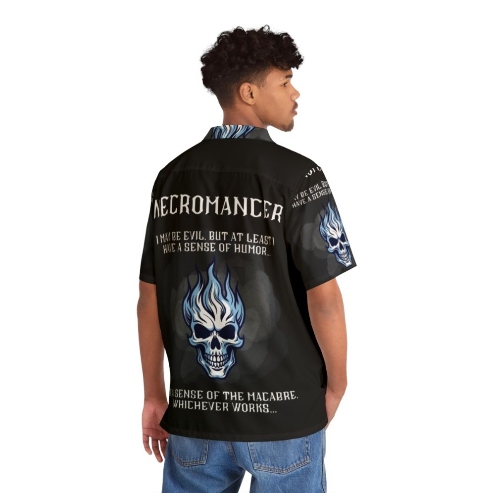 Necromancer Hawaiian Shirt - Fantasy Inspired Tropical Apparel - People Back