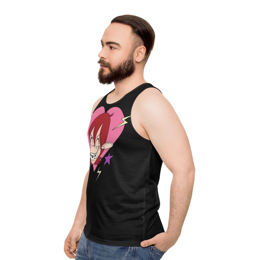 Fanboy and Chum Chum Inspired Unisex Tank Top - men side