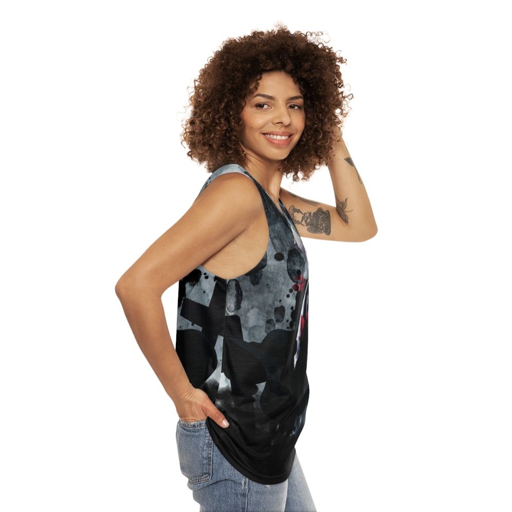 Rumia In Darkness Unisex Black Tank Top - women side