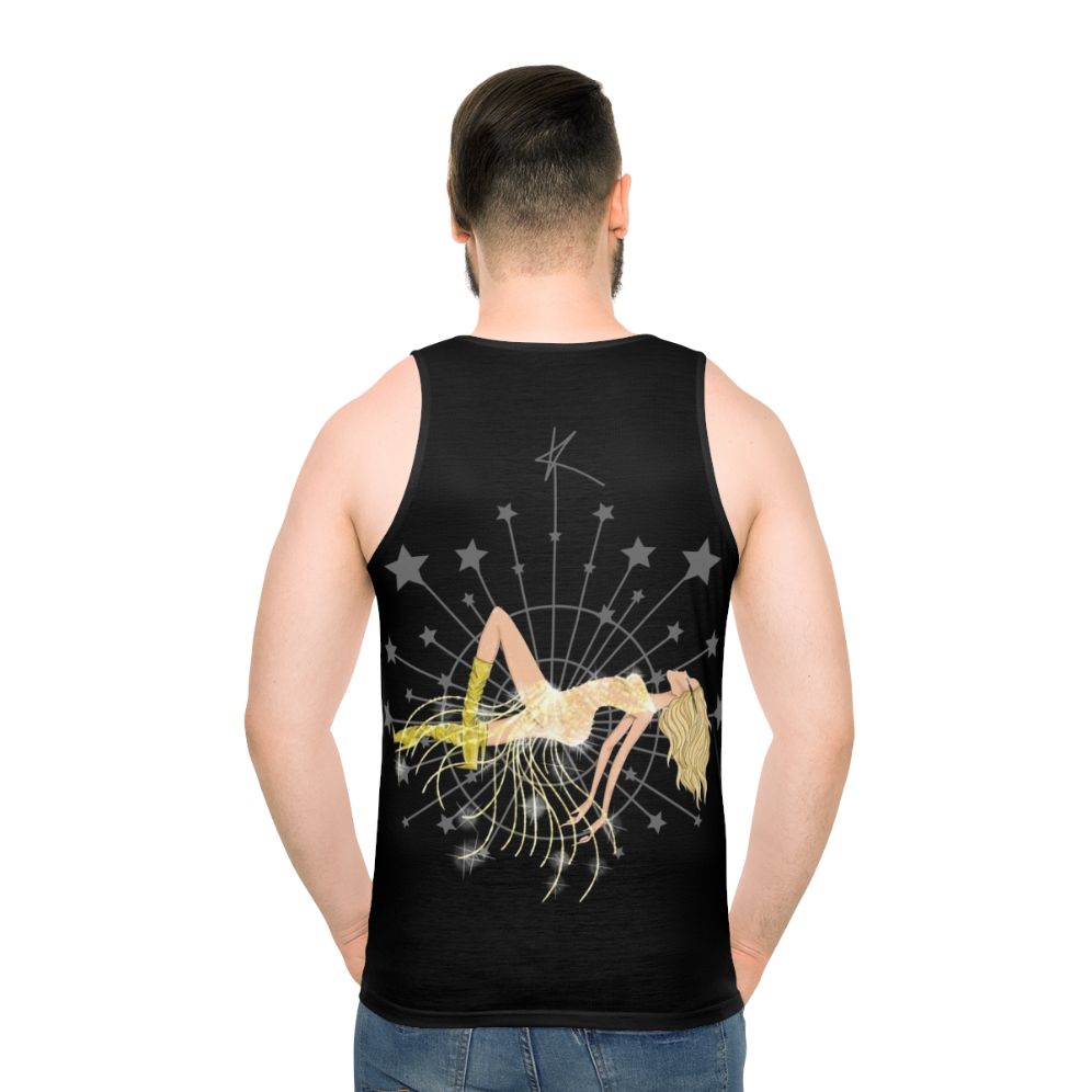 Vegas High Unisex Tank Top featuring Kylie Minogue inspired pop art design - men back