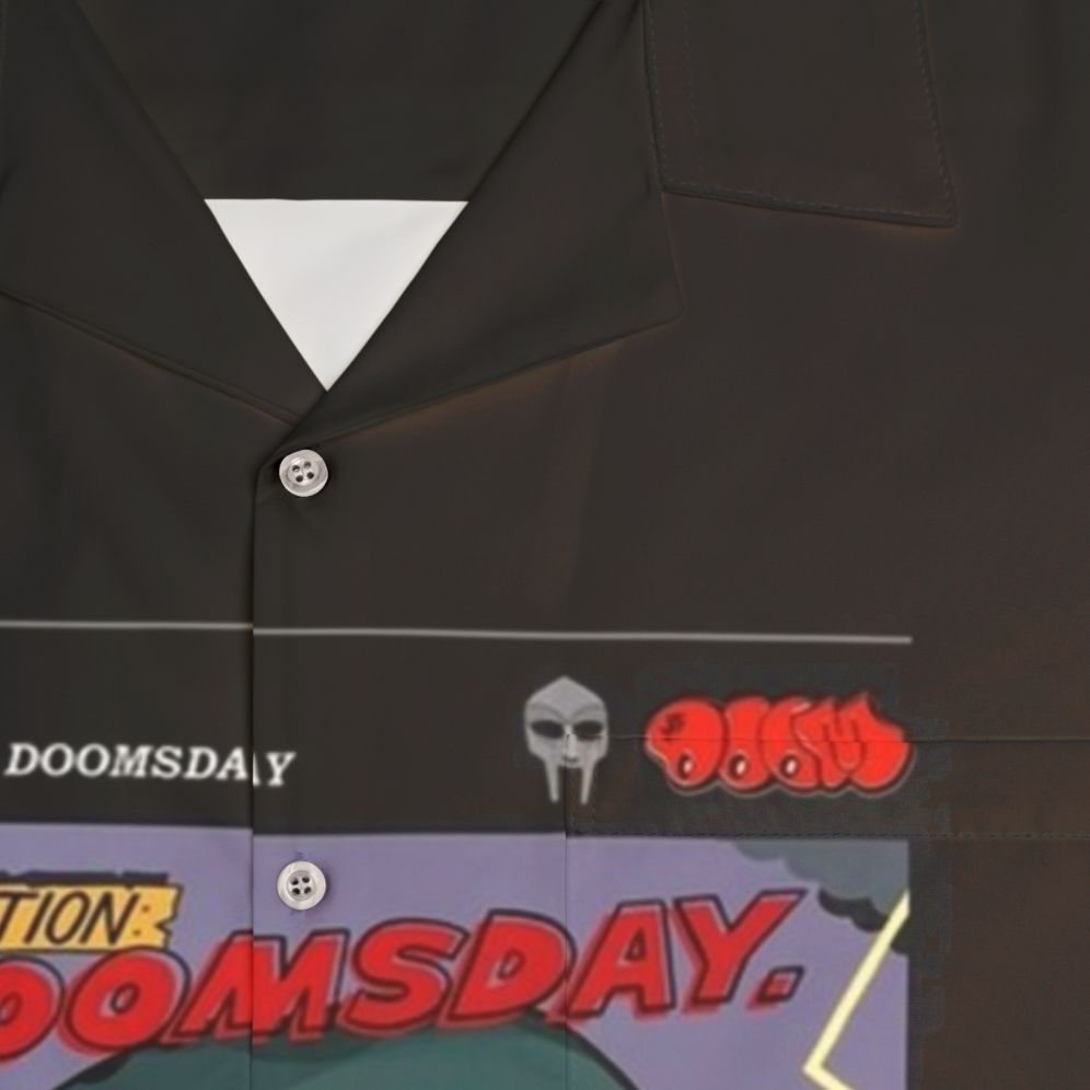 MF DOOM Hawaiian Shirt featuring retro album poster design - Detail