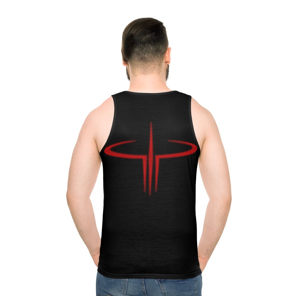 Quake III Arena Unisex Gaming Tank Top - men back