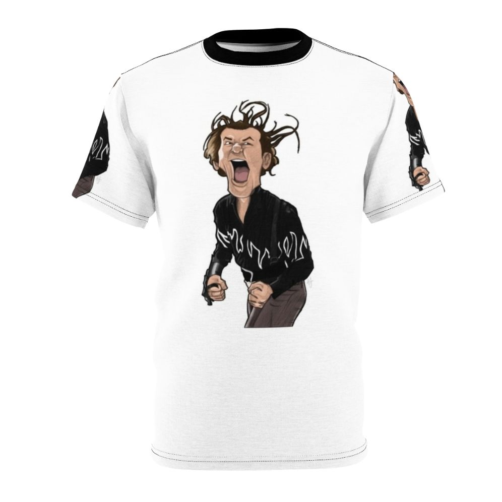 Ernie Mccracken inspired spare t-shirt with bowling and comedy movie graphics