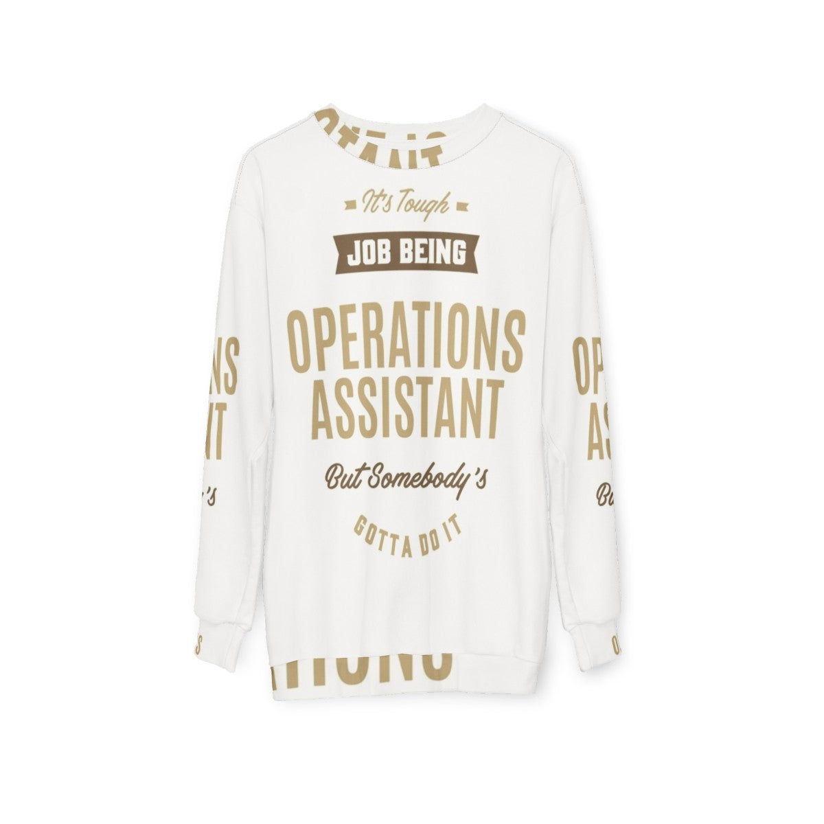 Operations Assistant Sweatshirt with Graphic Design - hanging