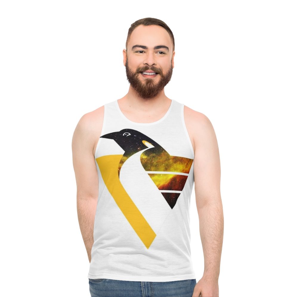 Nebula Penguins Throwback Unisex Tank Top - men