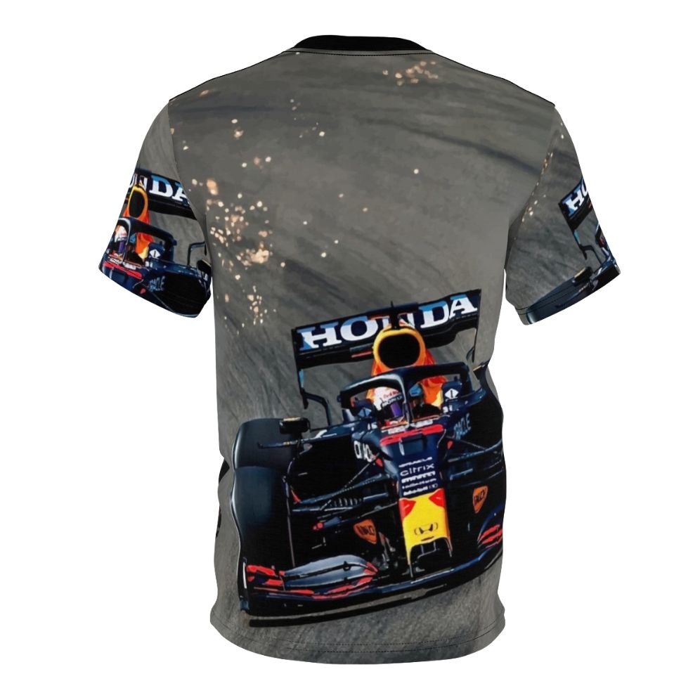 Spark Inspired Max Verstappen Retro Formula 1 T-Shirt - Back