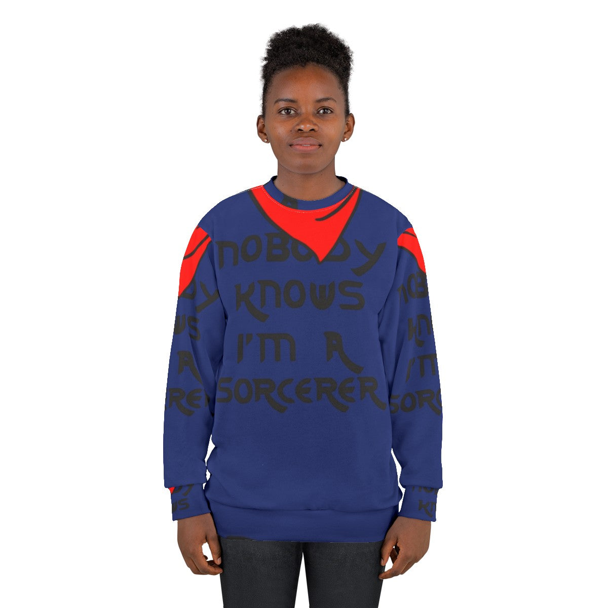 "Nobody Knows I'm A Sorcerer" Magical Sorcerer Sweatshirt - women