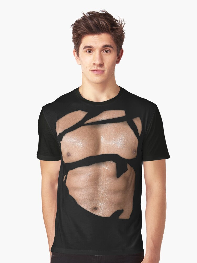 Dicky ripped graphic t-shirt with bold, shredded design - Men