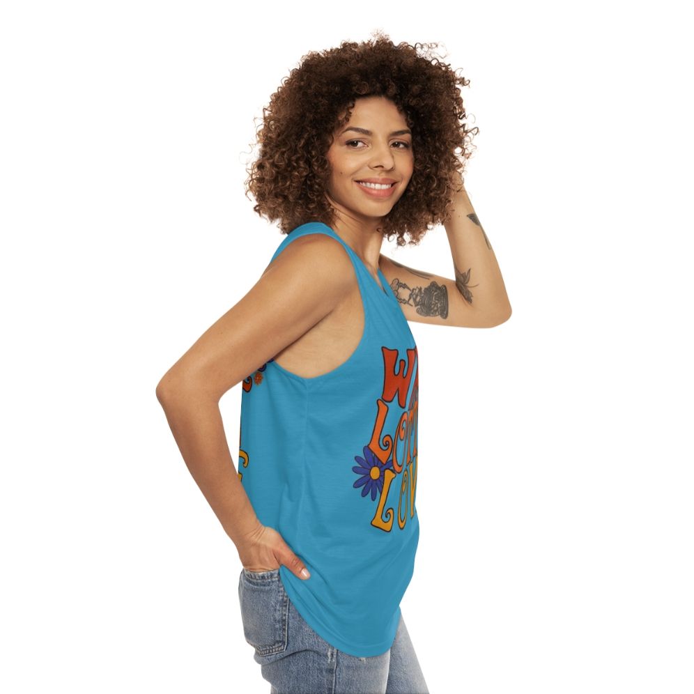 Whole Lotta Love Unisex Rock Tank Top - women side