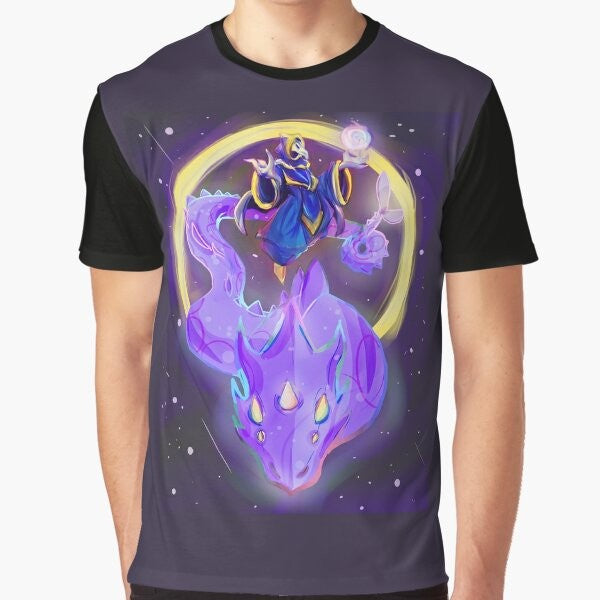 Lunatic Cultist and Phantasm Dragon graphic design for a Terraria t-shirt