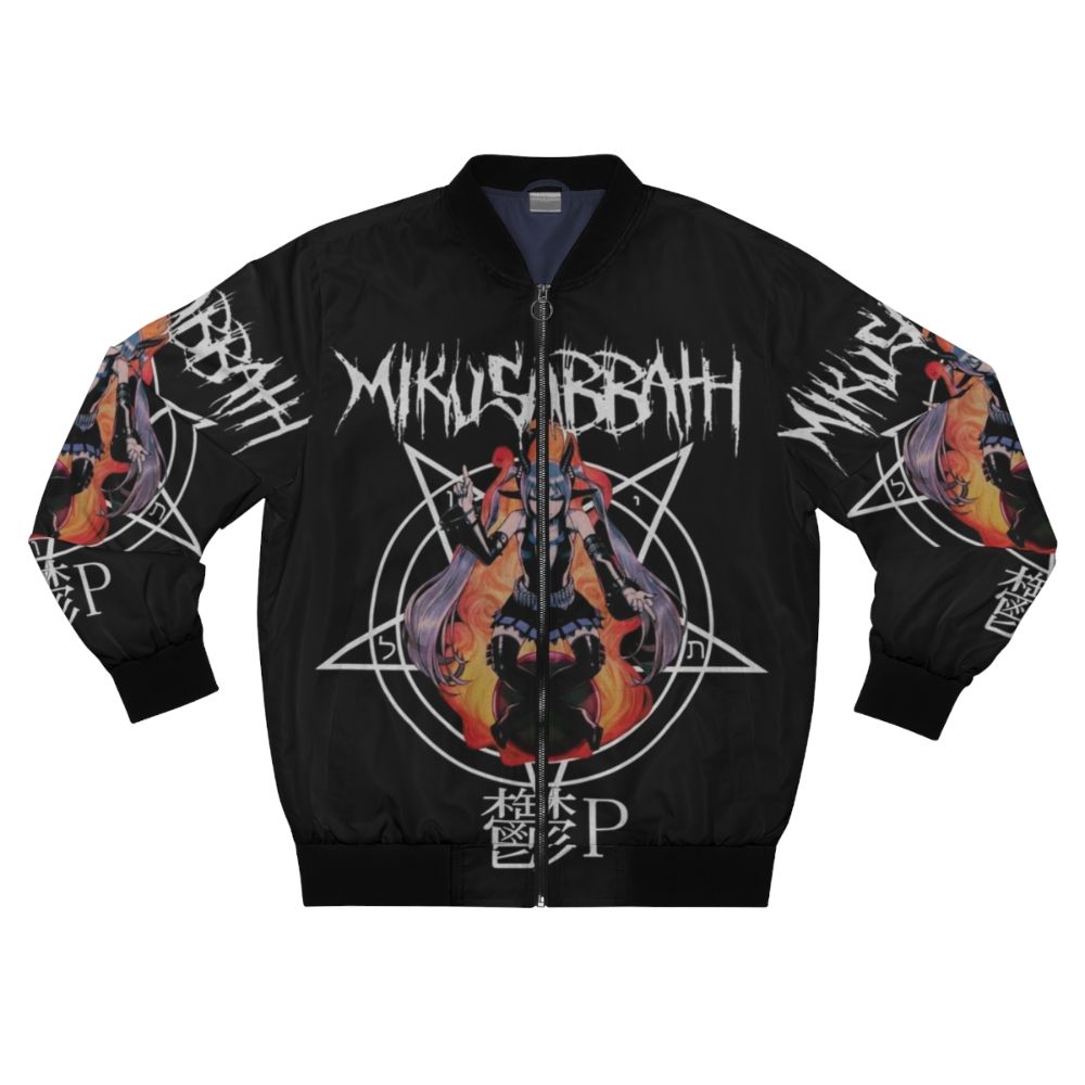 MIKU SABBATH Metal Bomber Jacket with Gothic Anime Inspired Design