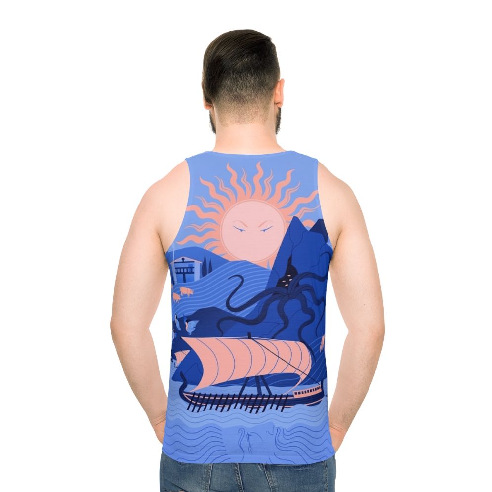 Odyssey unisex tank top featuring Greek mythology - men back