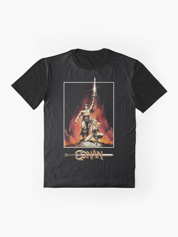 Conan the Barbarian inspired graphic t-shirt - Flat lay