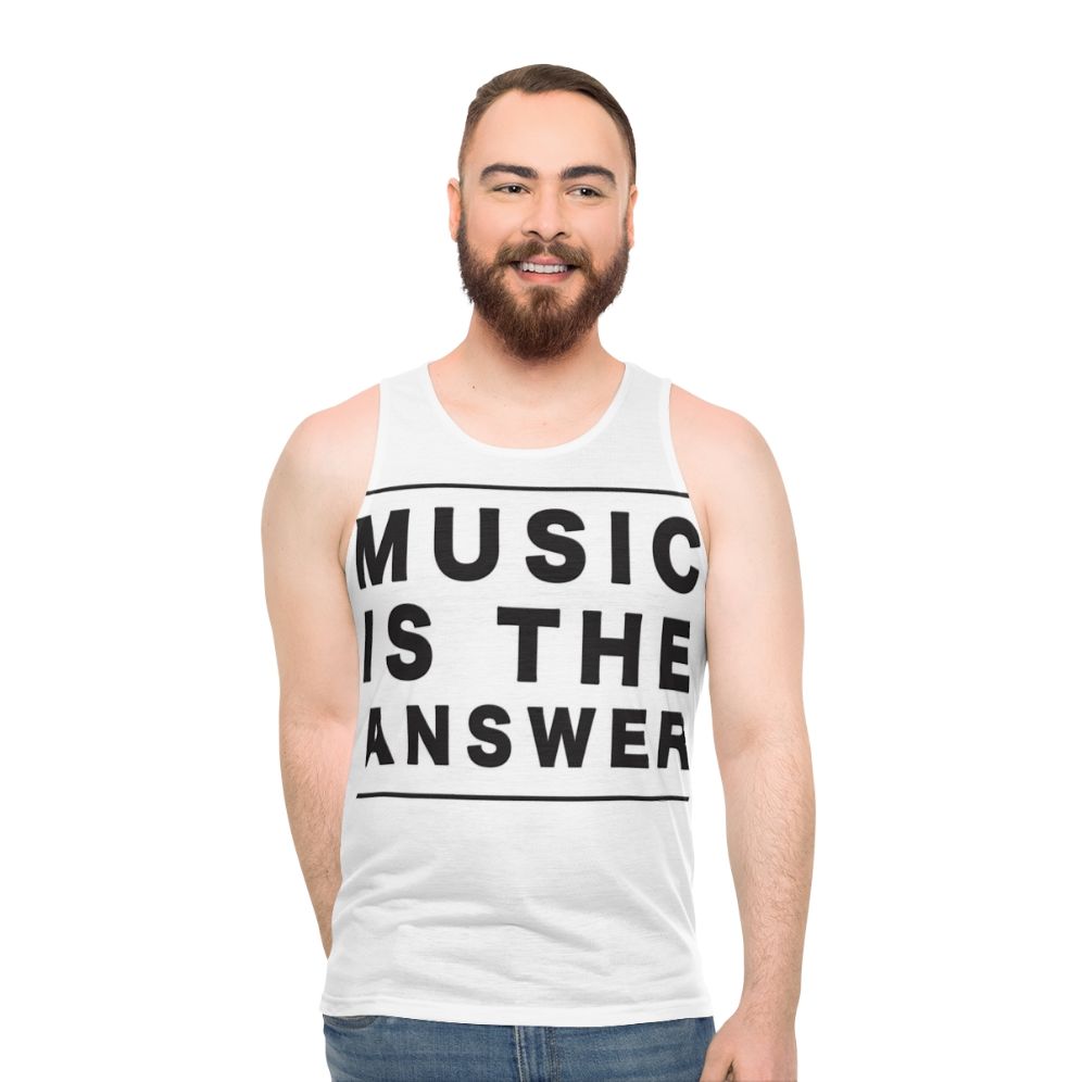 Music Is The Answer - Unisex Dance/EDM Tank Top - men