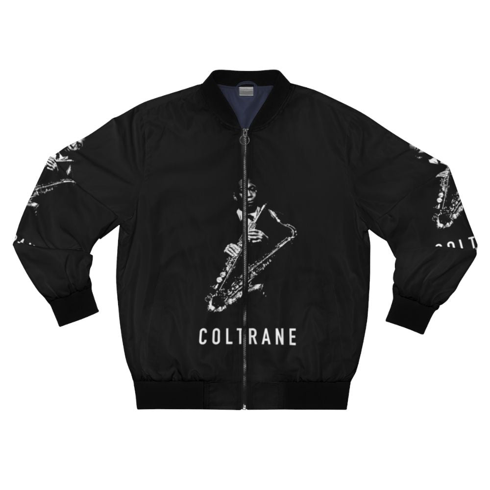 Coltrane Saxophone Bomber Jacket with Jazz Musician Design