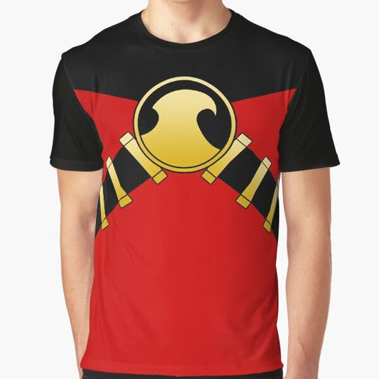 Red Robin superhero graphic t-shirt