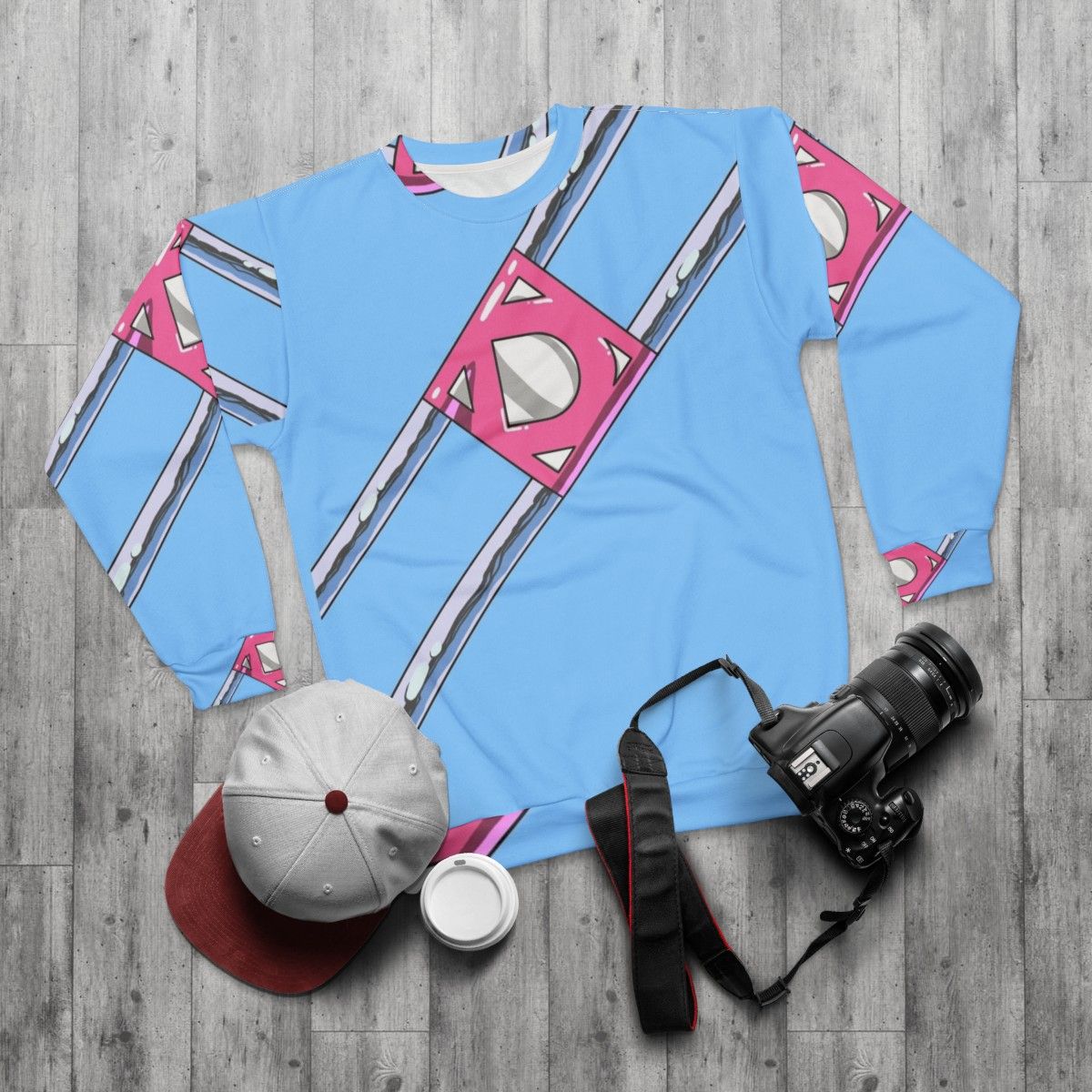 Diaperman Superhero Graphic Sweatshirt - flat lay