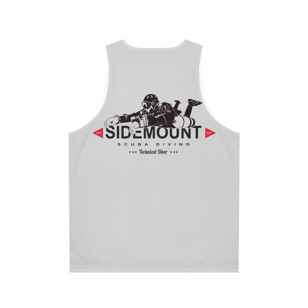 Sidemount diver unisex tank top for technical and cave diving - Back