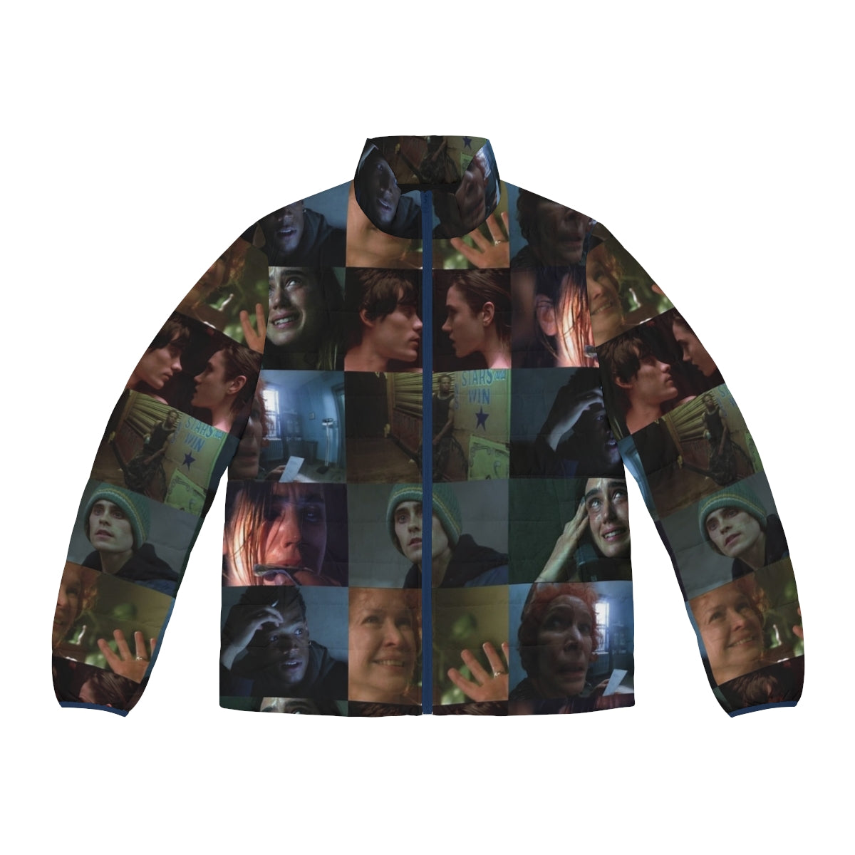 Puffer jacket inspired by the cult classic film "Requiem for a Dream"