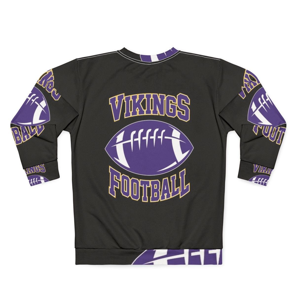 Artistic Minnesota Vikings Sweatshirt - Back