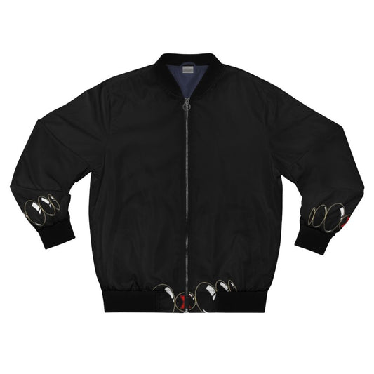 Black Widow inspired bomber jacket with military-style design