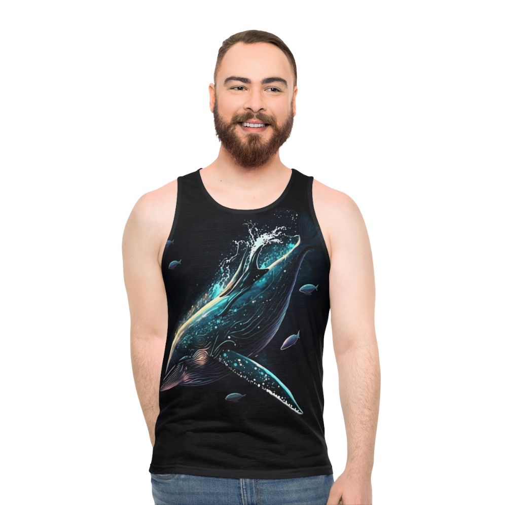 Unisex tank top featuring mythical sea creatures - men