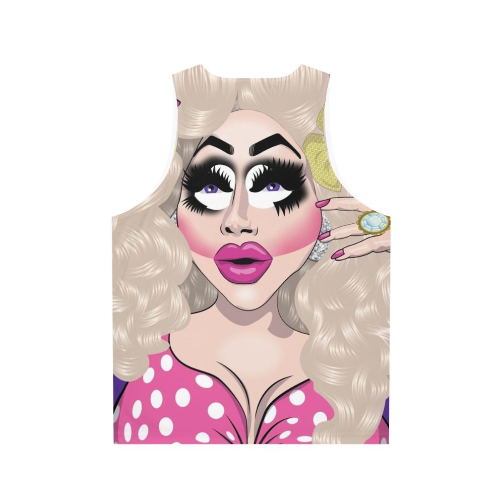 Trixie Mattel pink unisex tank top - Back