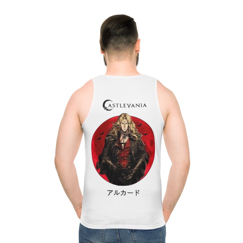 Castlevania Alucard Unisex Tank Top - men back