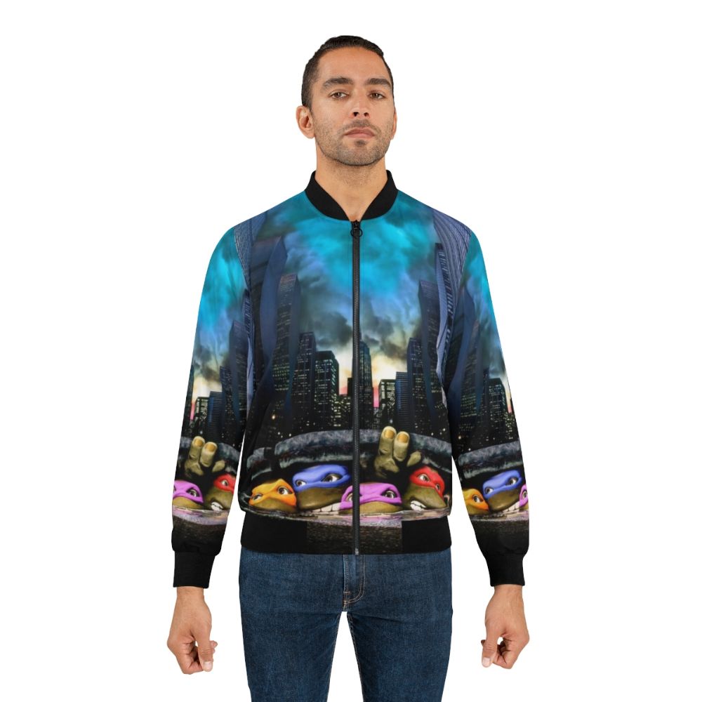 1990 Ninja Turtles Sewer Bomber Jacket - Lifestyle