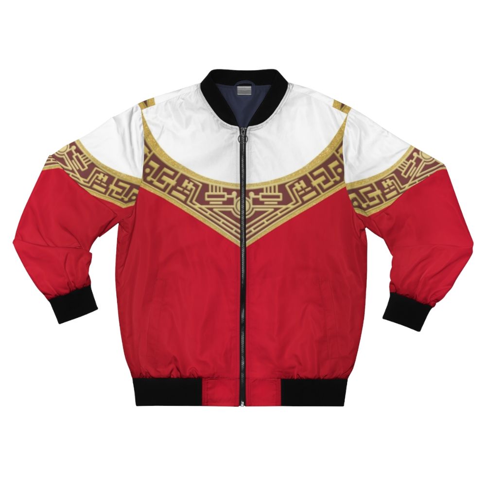 Zeo Red Bomber Jacket with Power Rangers Graphic