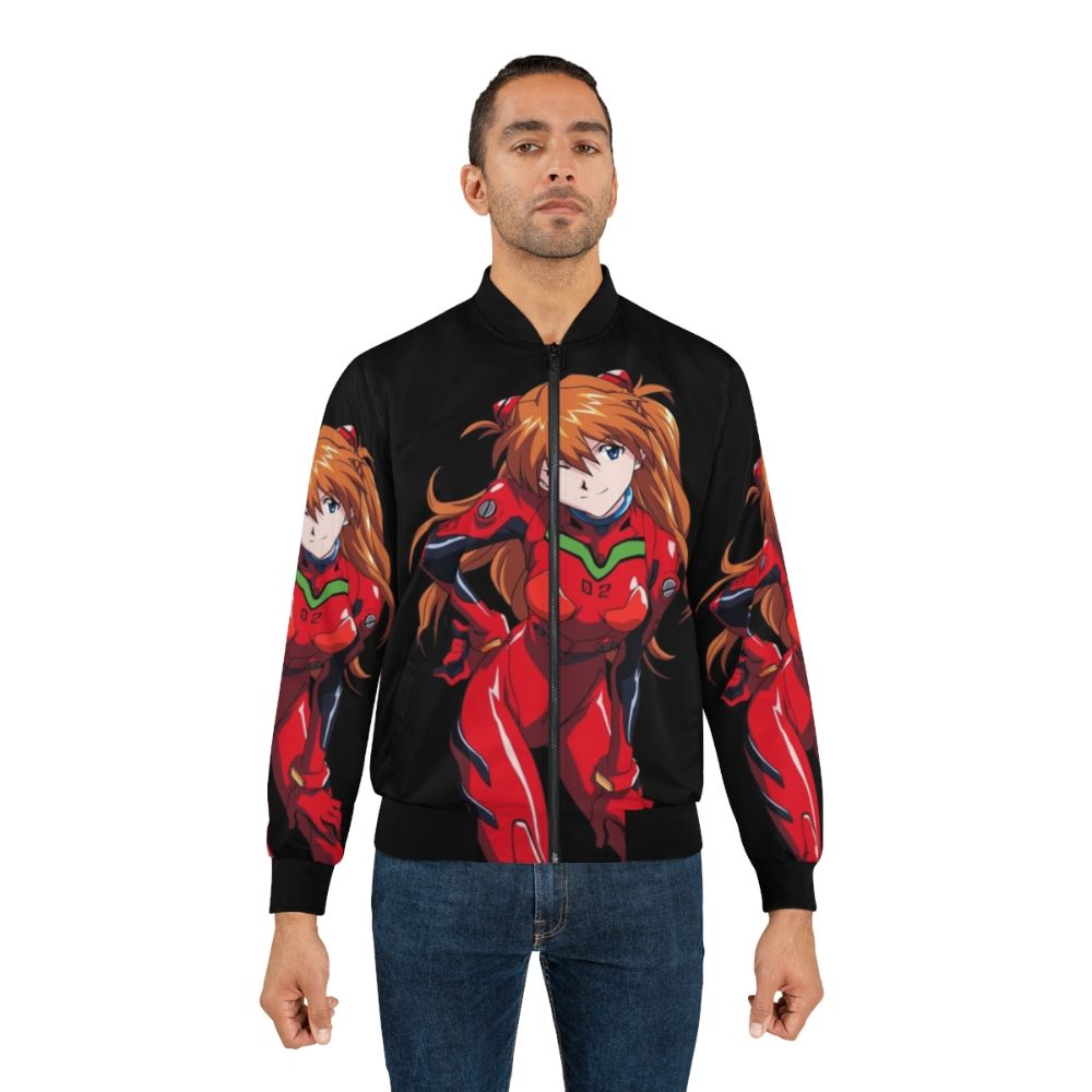 Neon Genesis Evangelion Asuka Anime Bomber Jacket - Lifestyle