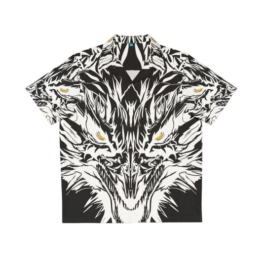 Mystic ice dragon Hawaiian shirt with legendary animal spirits