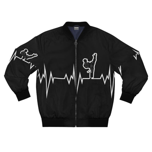 Taekwondo-inspired bomber jacket with Korea martial arts design