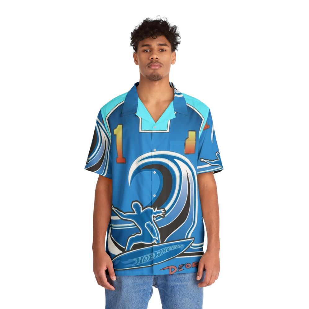 Vert Wheeler Wearing Hot Wheels Acceleracers Hawaiian Shirt - People Front