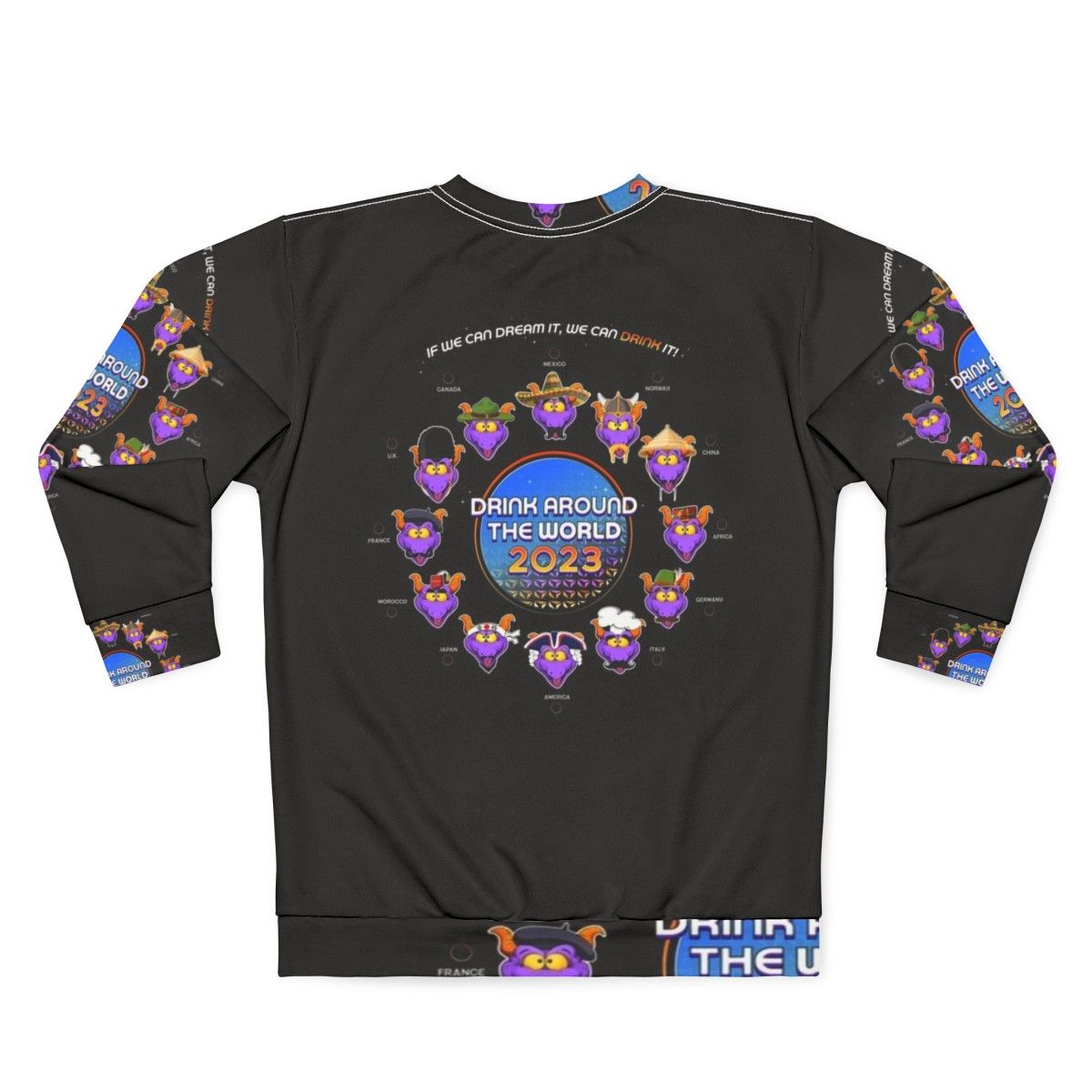 Drink Around The World 2023 Epcot Sweatshirt - Back