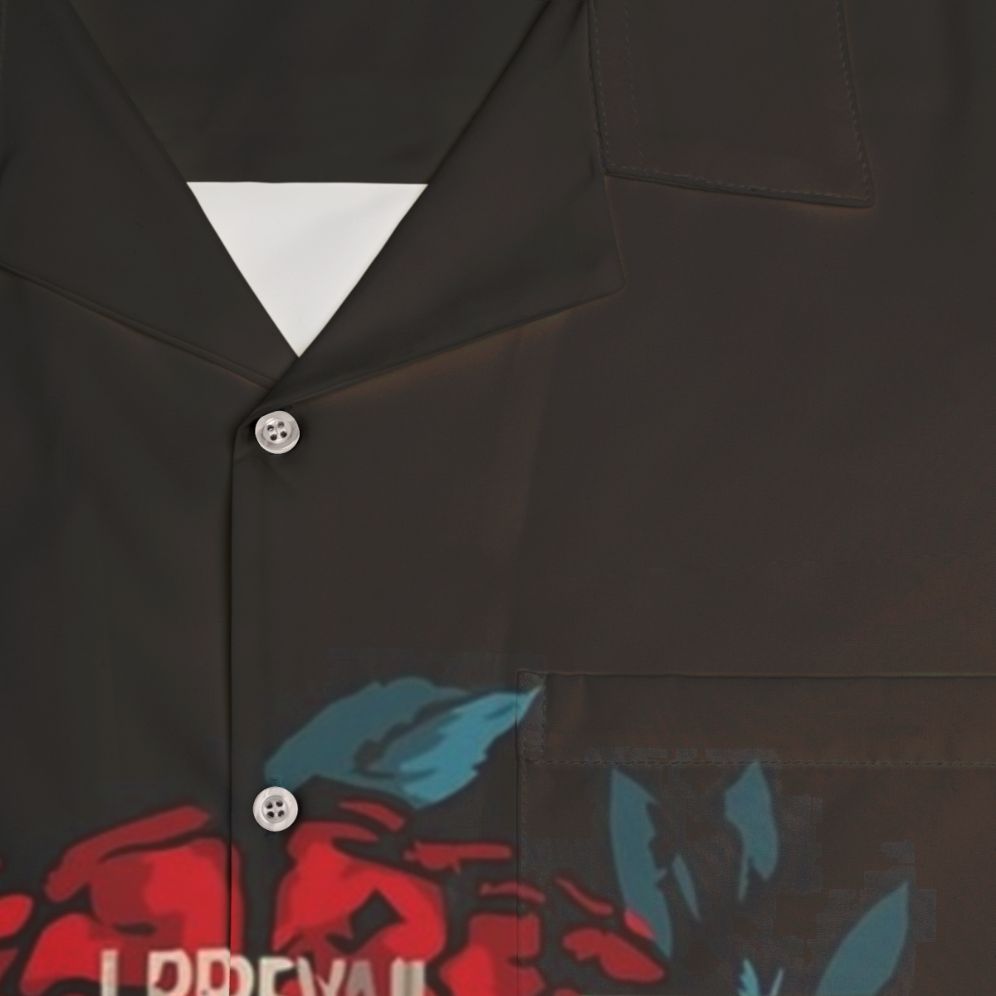 I Prevail Hawaiian Shirt with Tropical Print - Detail