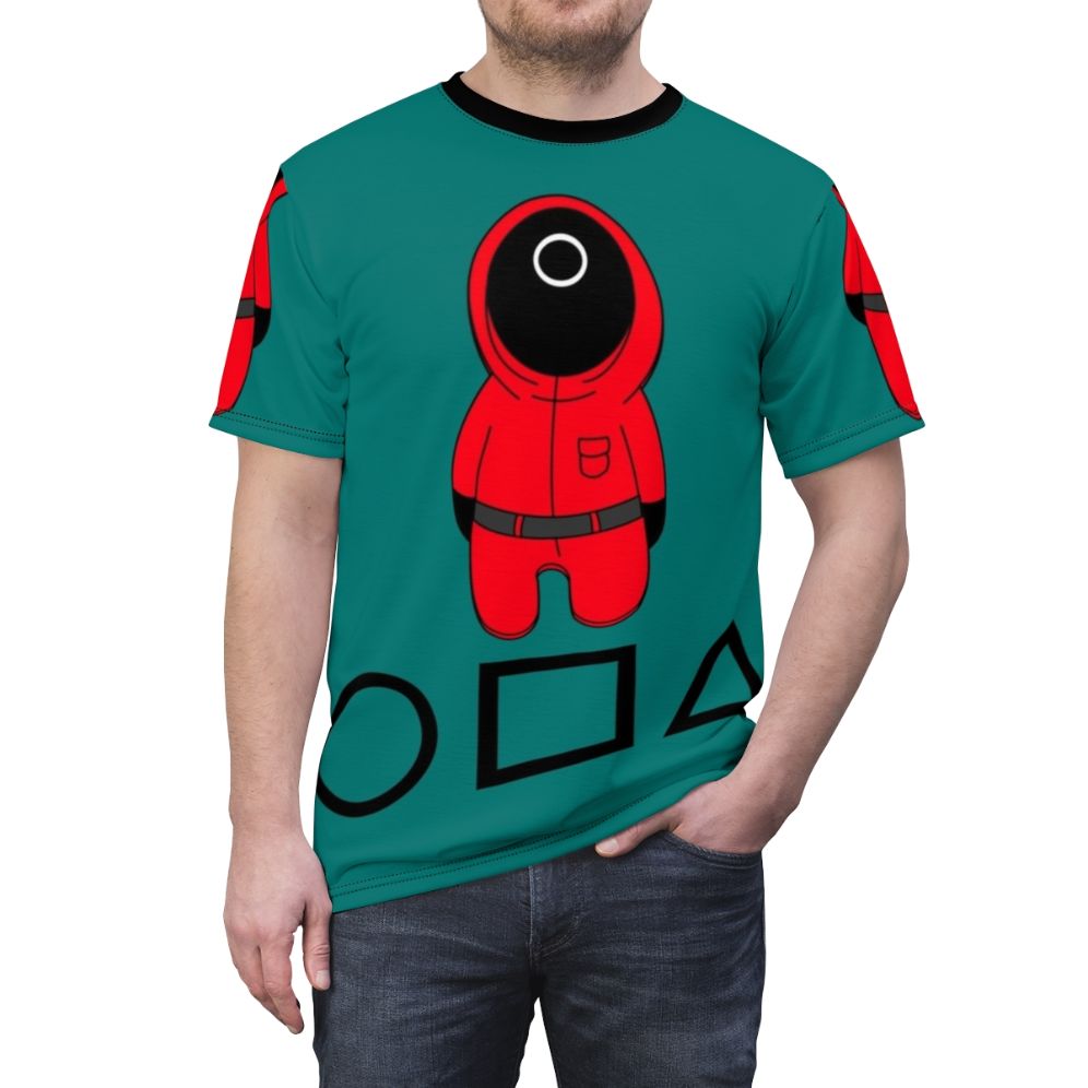 Squid Game Inspired T-Shirt with Unique Graphic Design - men front