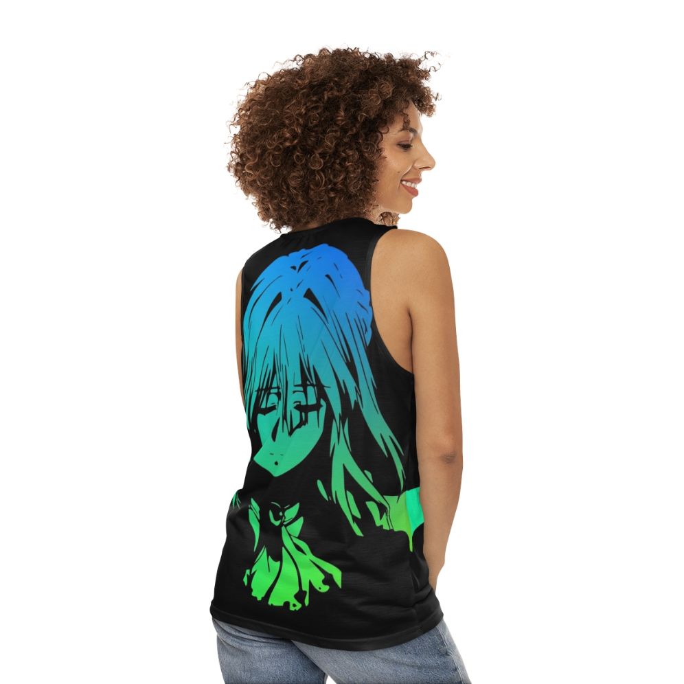 Violet Evergarden Minimalist Unisex Tank Top - women back