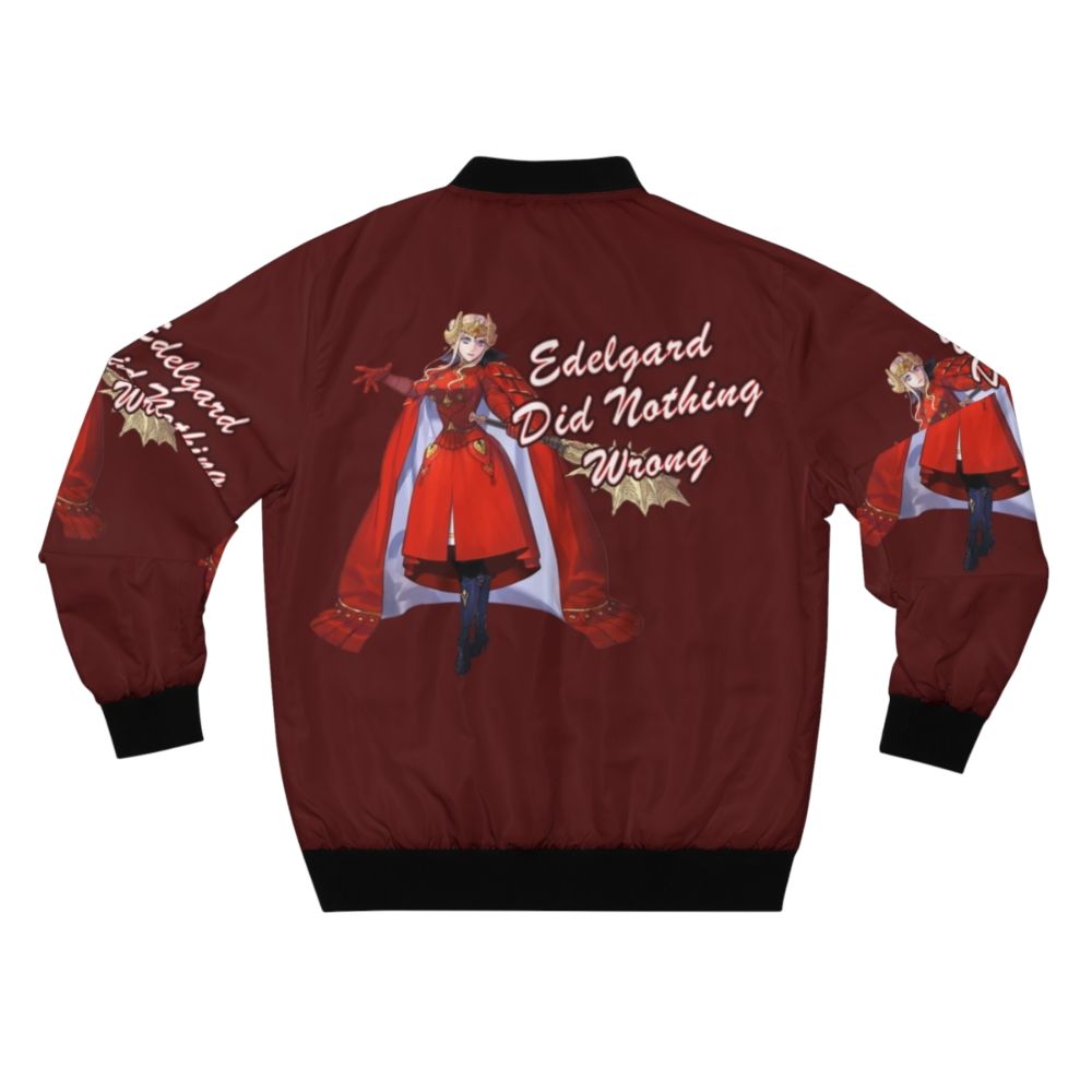 Edelgard Fire Emblem Three Houses Black Eagles Bomber Jacket - Back