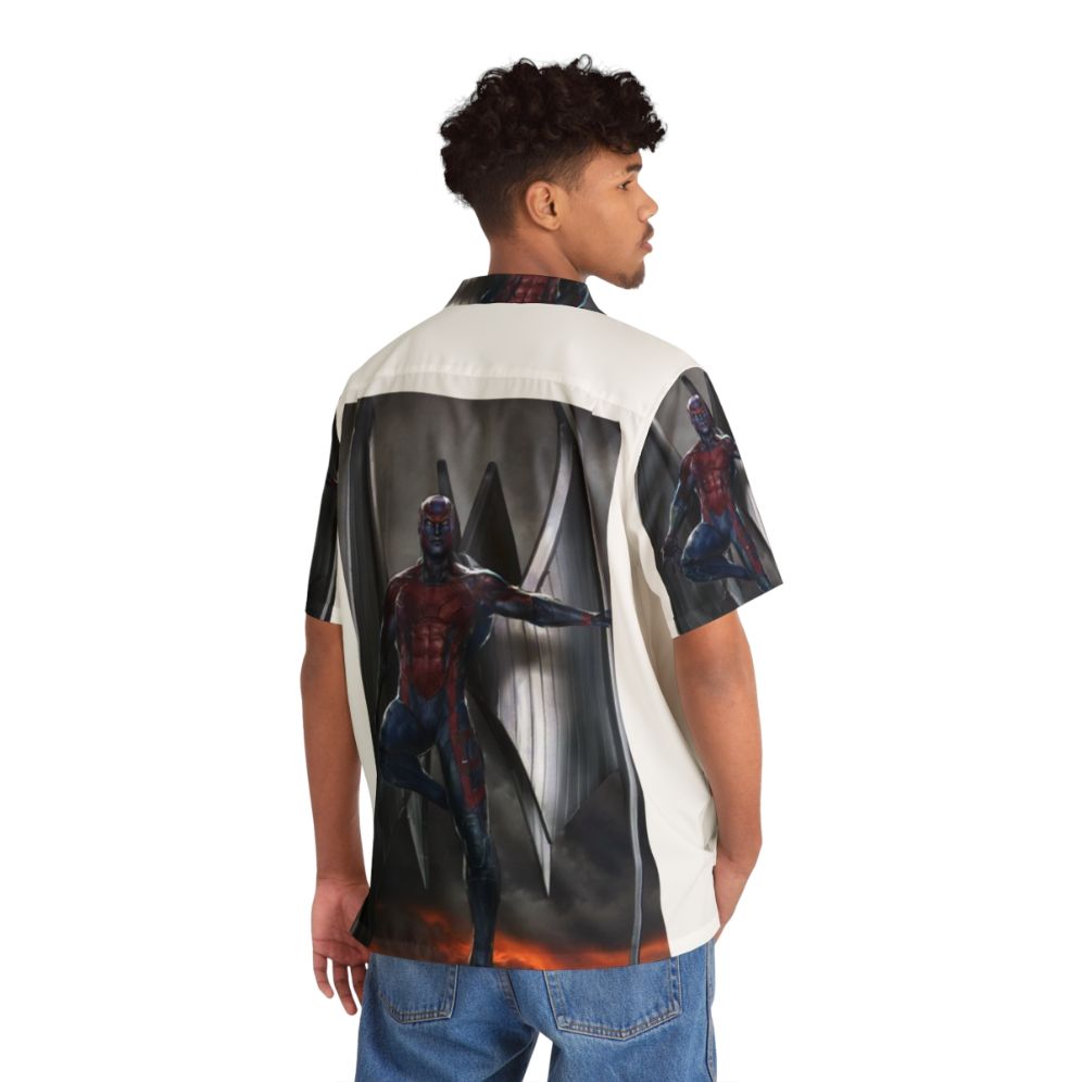 Archangel Marvel Superhero Hawaiian Shirt - Flat lay