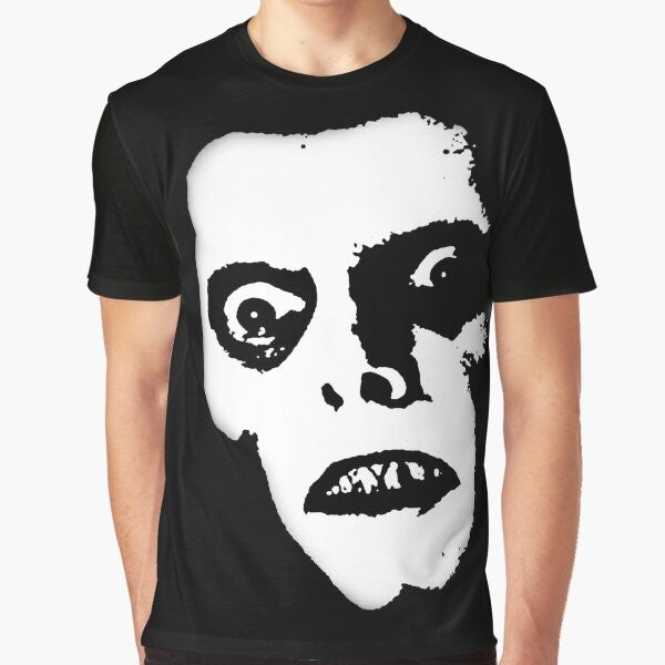 Pazuzu face graphic t-shirt, exorcist horror movie reference