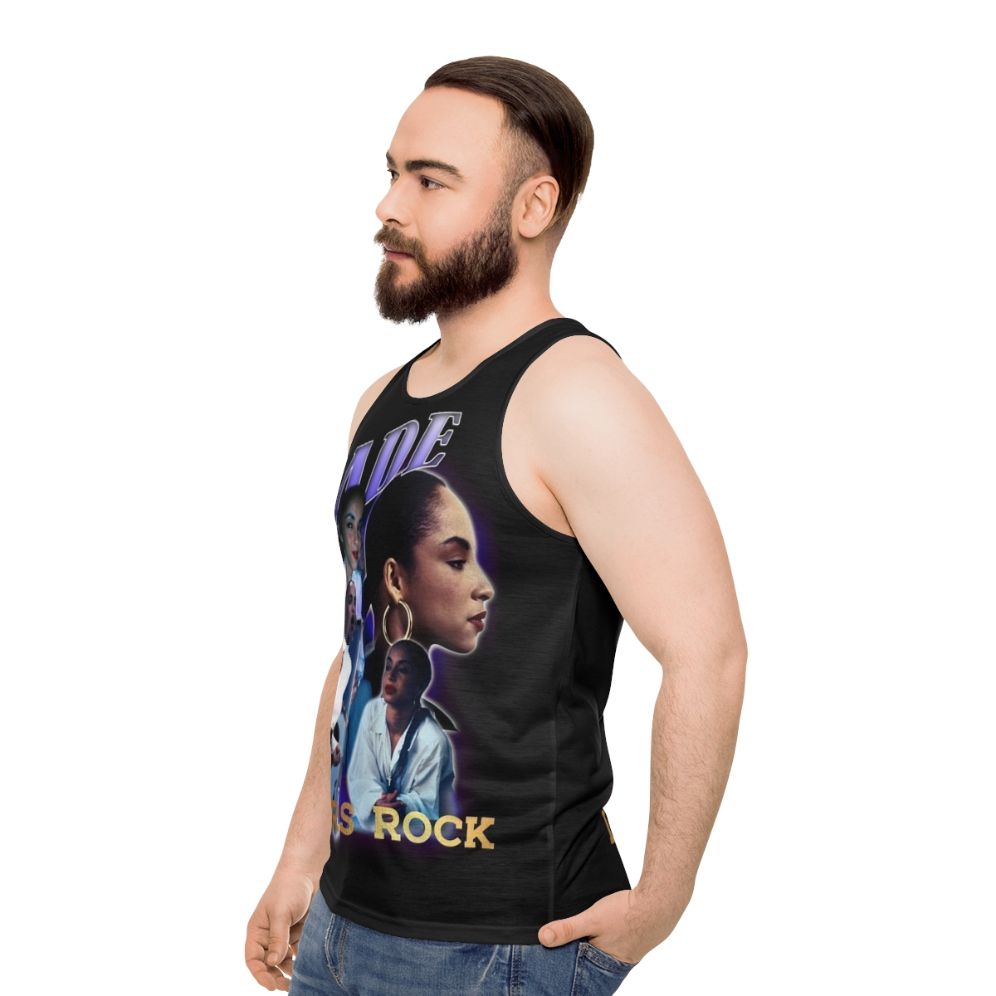 Sade Bootleg Unisex Tank Top - men side