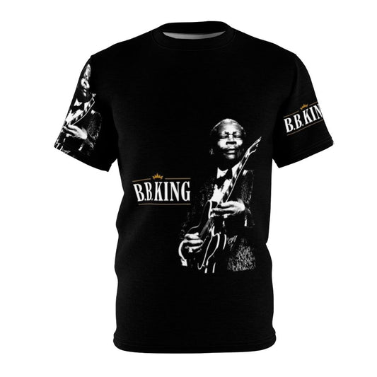 Stylized B.B. King graphic t-shirt design