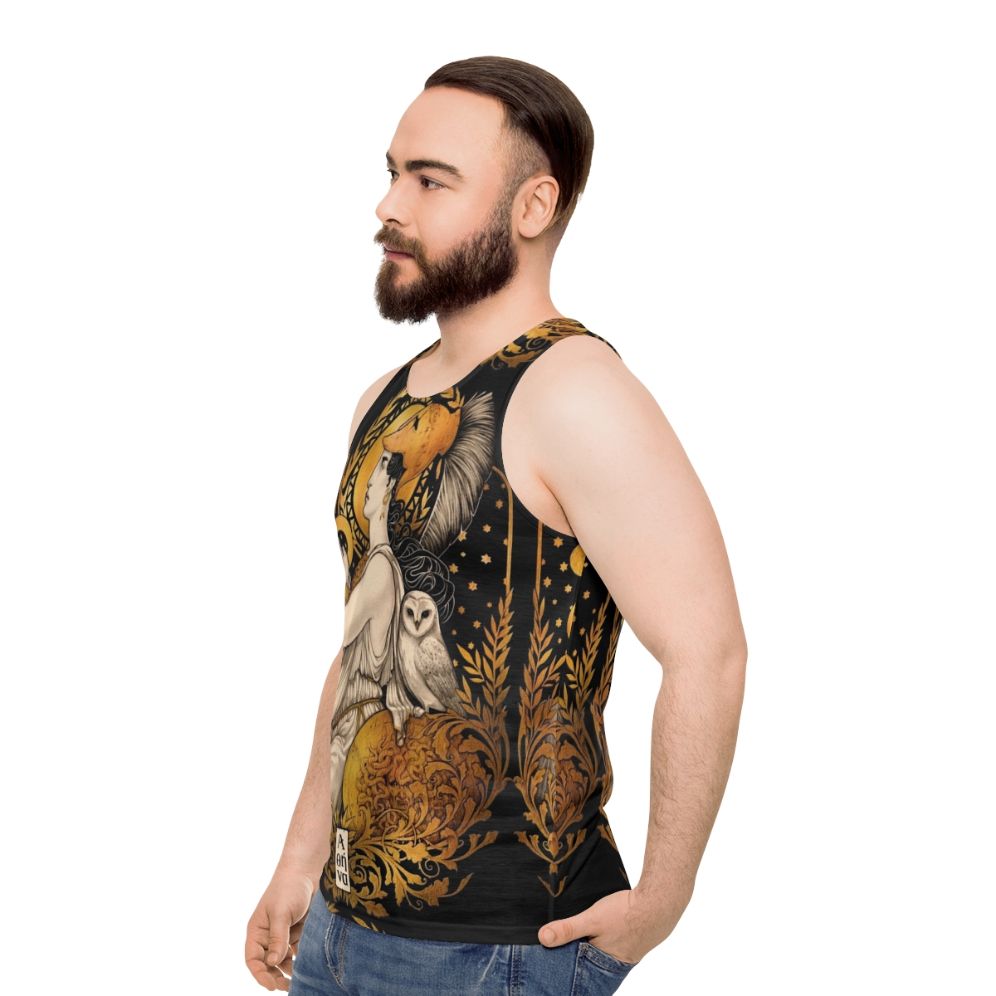 Pallas Athena Greek Goddess Unisex Tank Top - men side