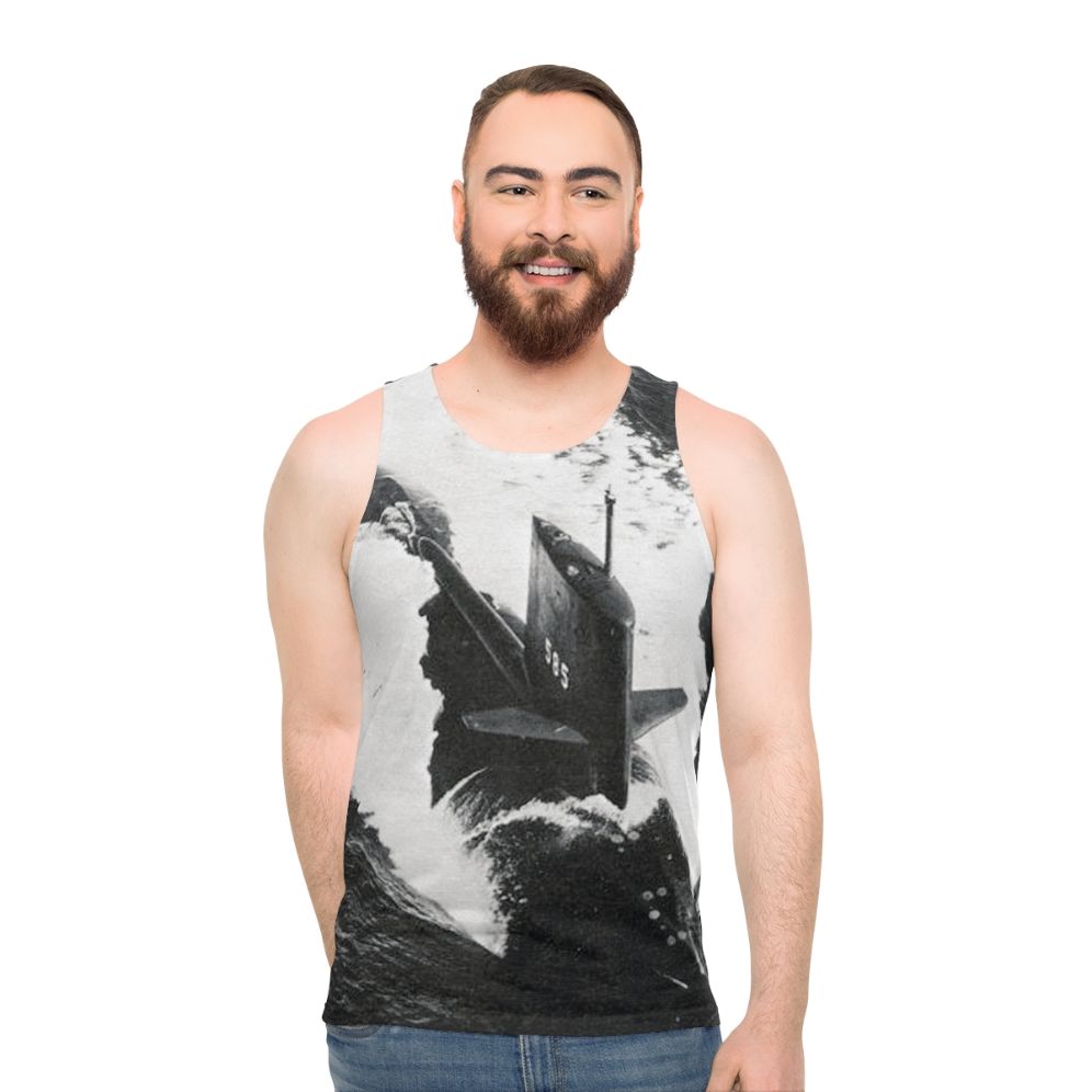 USS Skipjack SSN 585 Submarine Unisex Tank Top - men