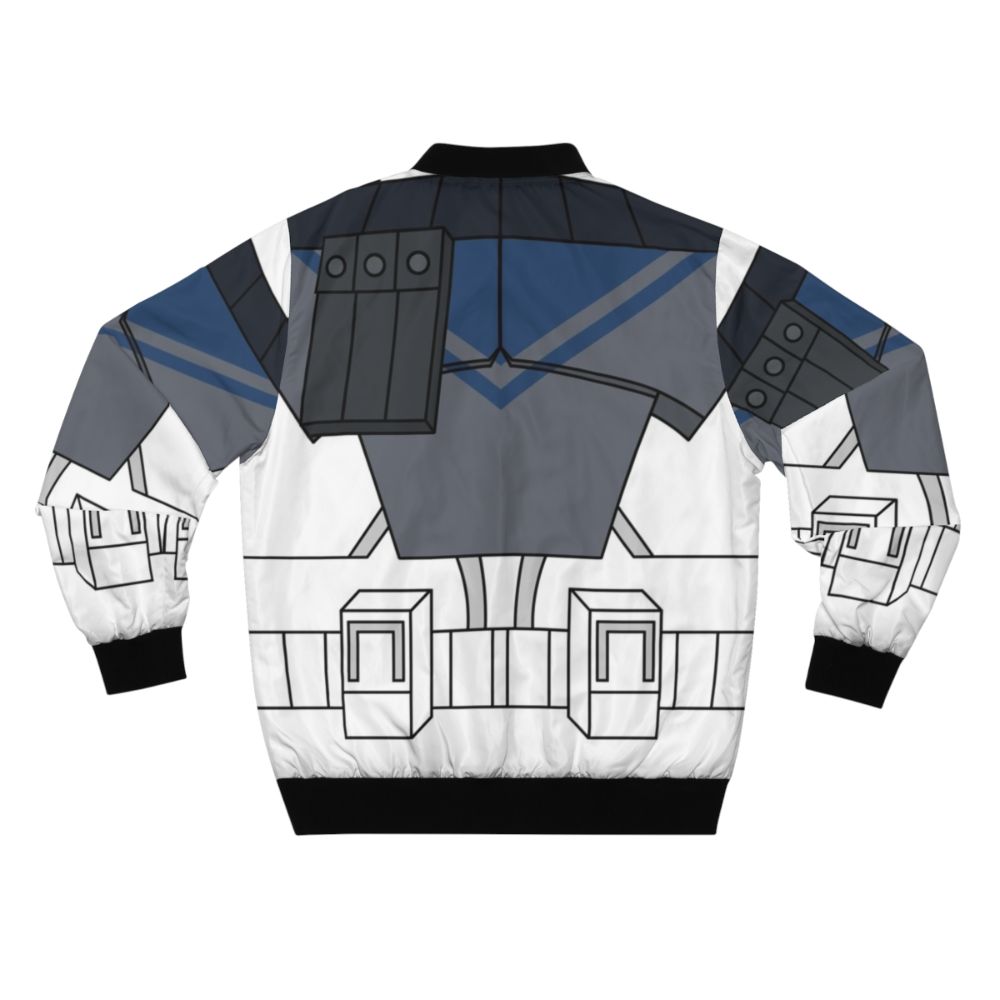 Star Wars Clone Trooper Bomber Jacket with a stylized design - Back