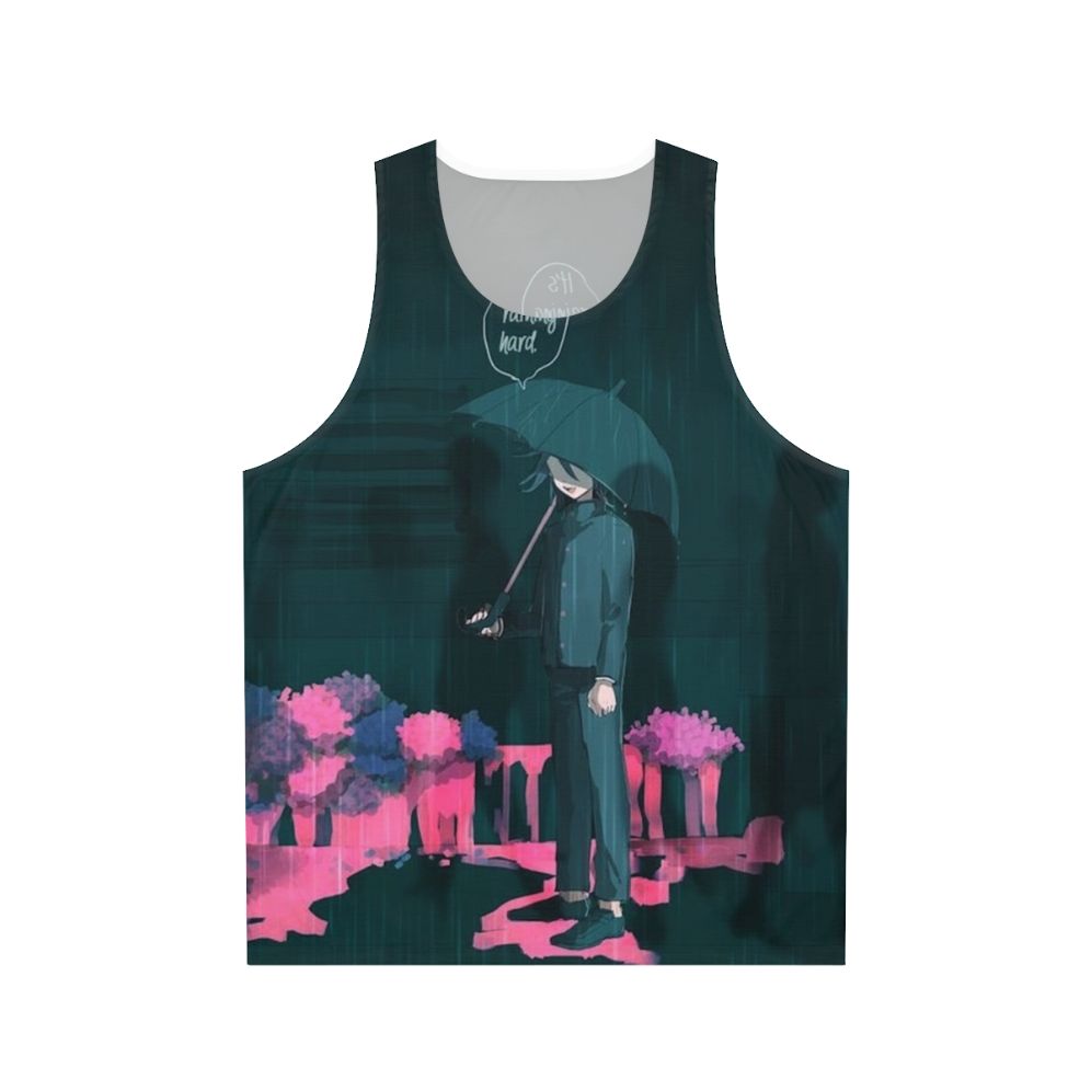 Sad Boy Kokichi Ouma Anime Tank Top