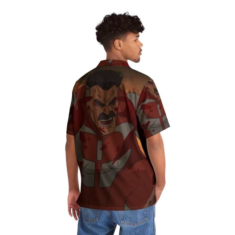 Omni Man Superhero Hawaiian Shirt - People Back