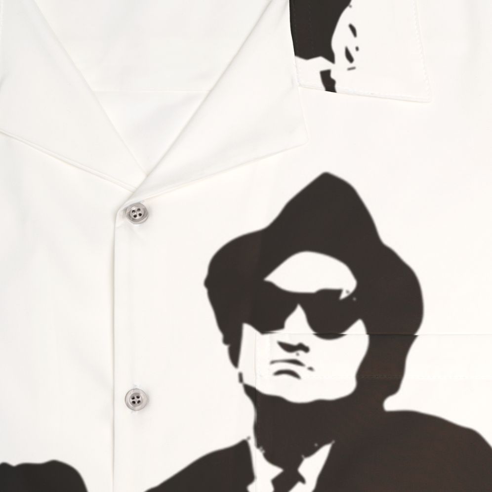 Blues Brothers Inspired BB Hawaiian Shirt - Detail