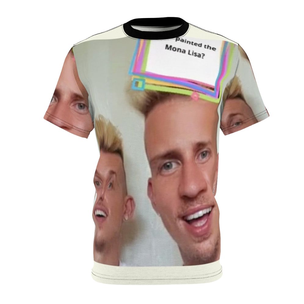 Parody Da Vinki Twins T-shirt design featuring a meme-inspired graphic